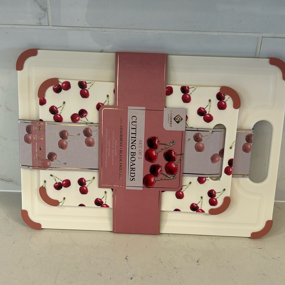 🍒 CHERRY CUTTING boards - set of 2 
Measurements In photos
